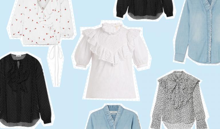 10  RUFFLED BLOUSES