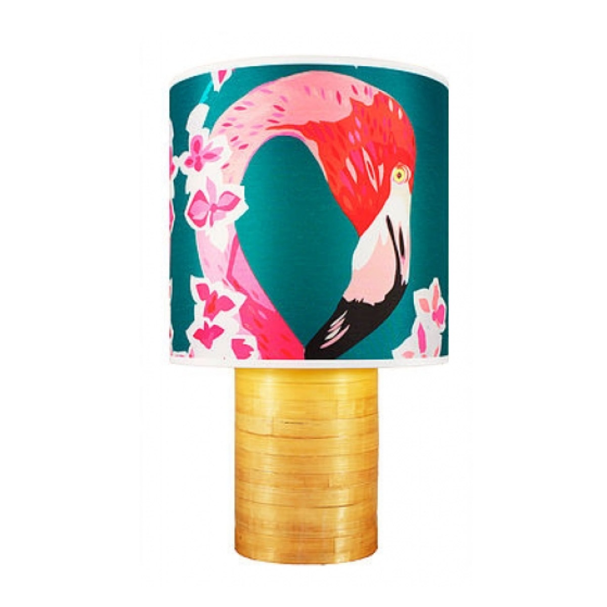 Flowers & Flamingos Lampshade
