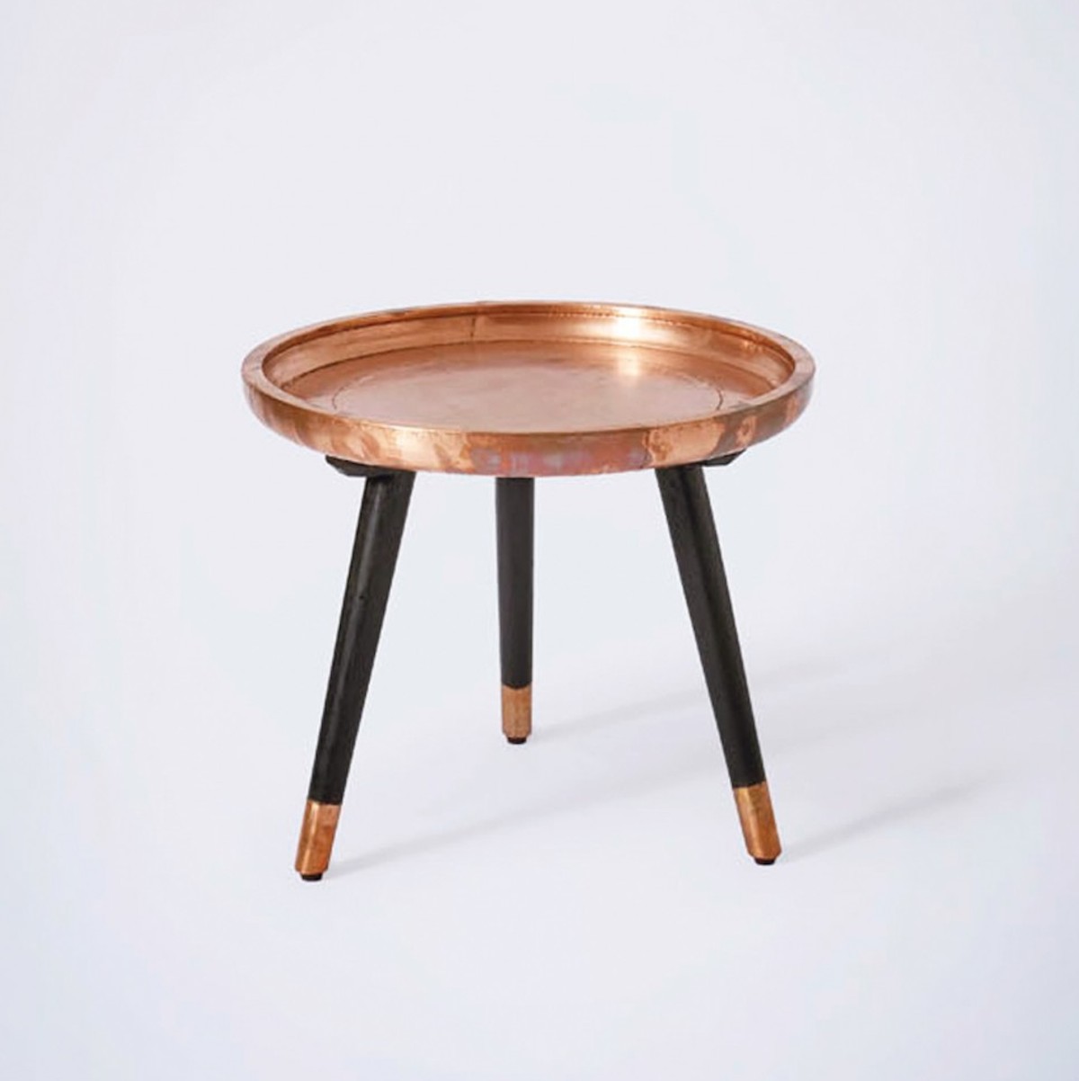 Copper side table