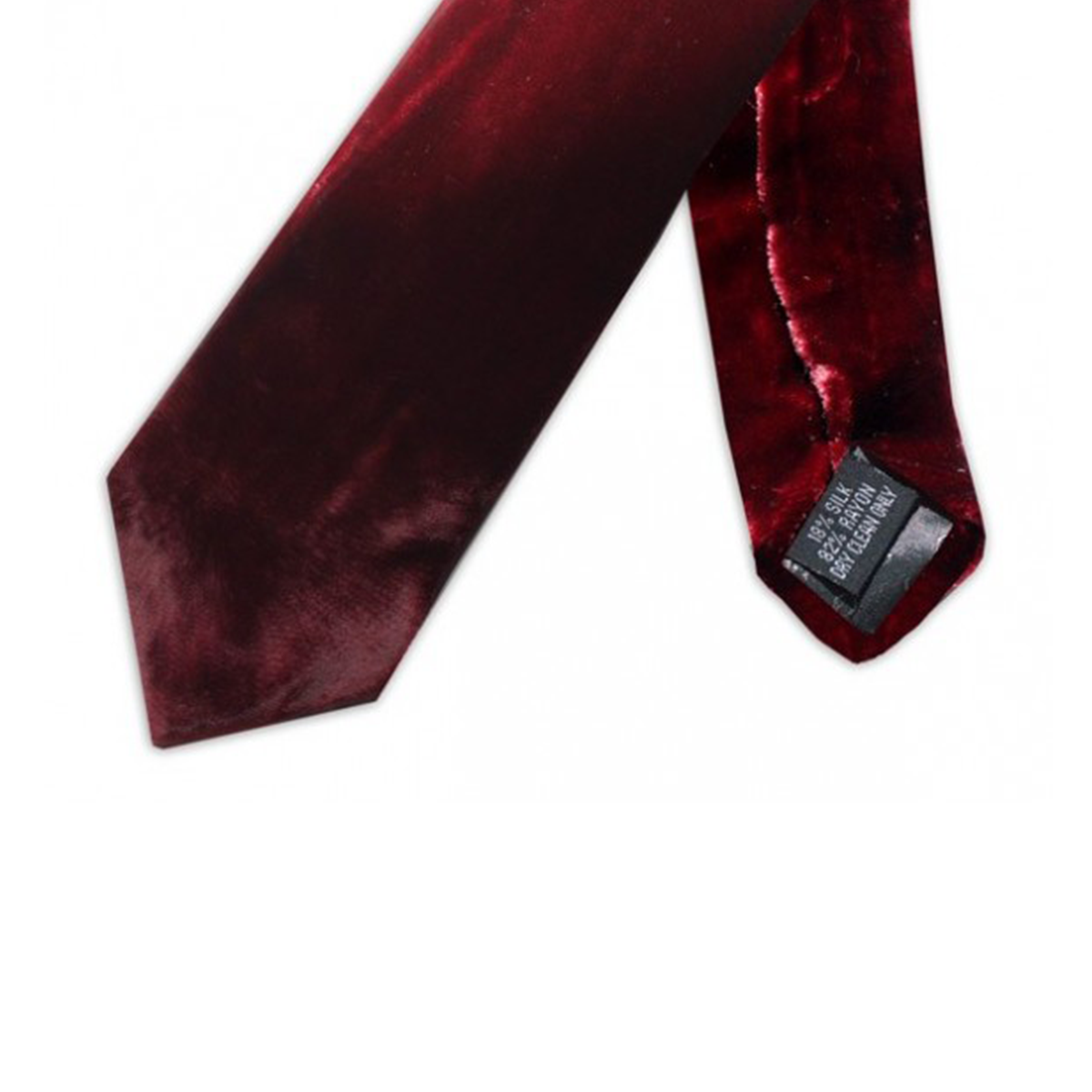 Burgundy Velvet Tie