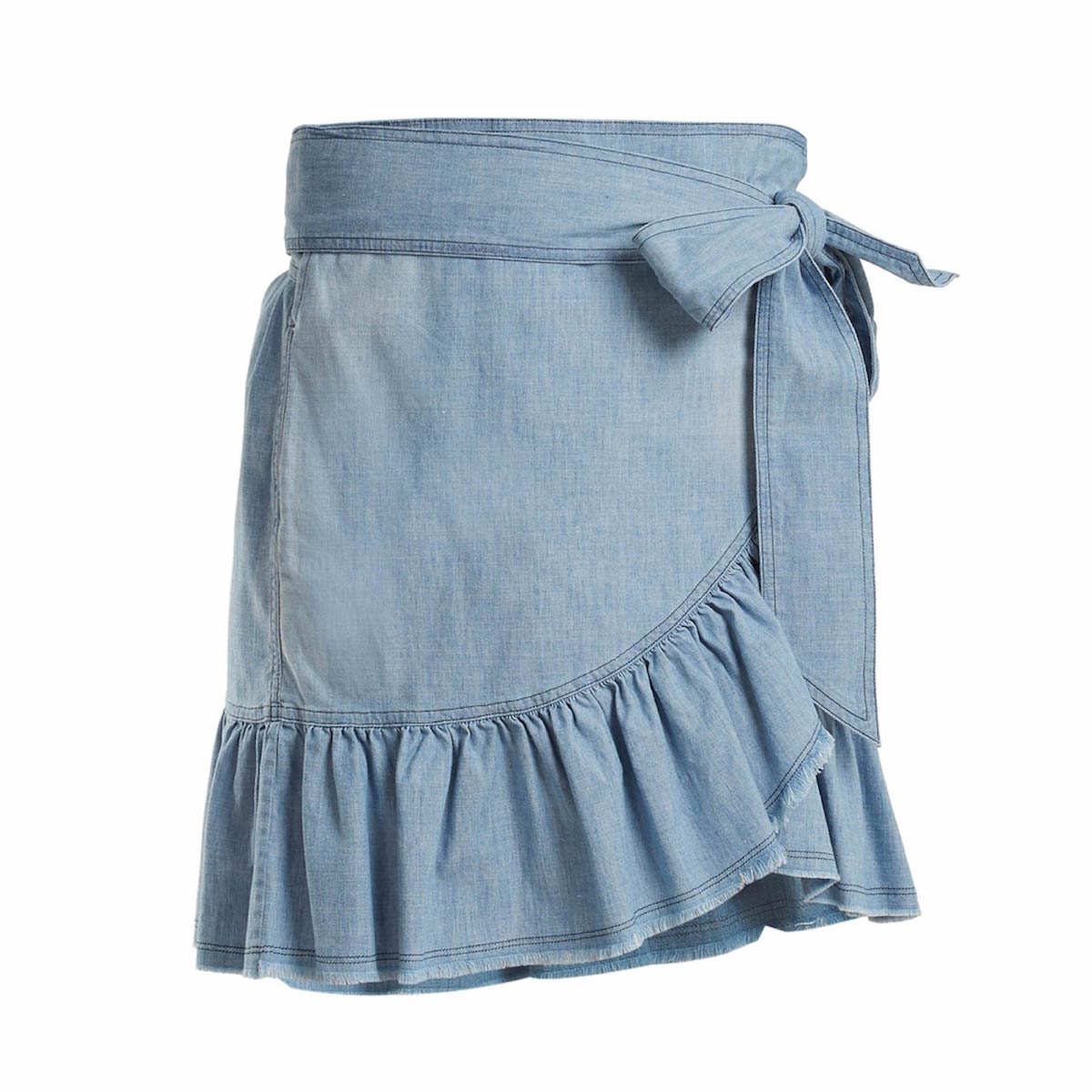 Denim Frill Skirt