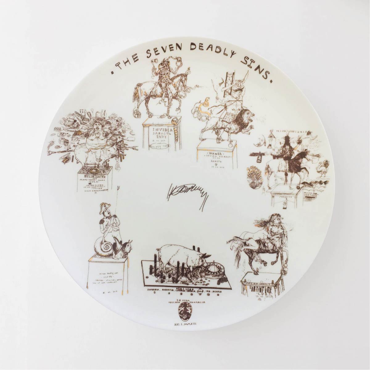 The Seven Deadly Sins plate
