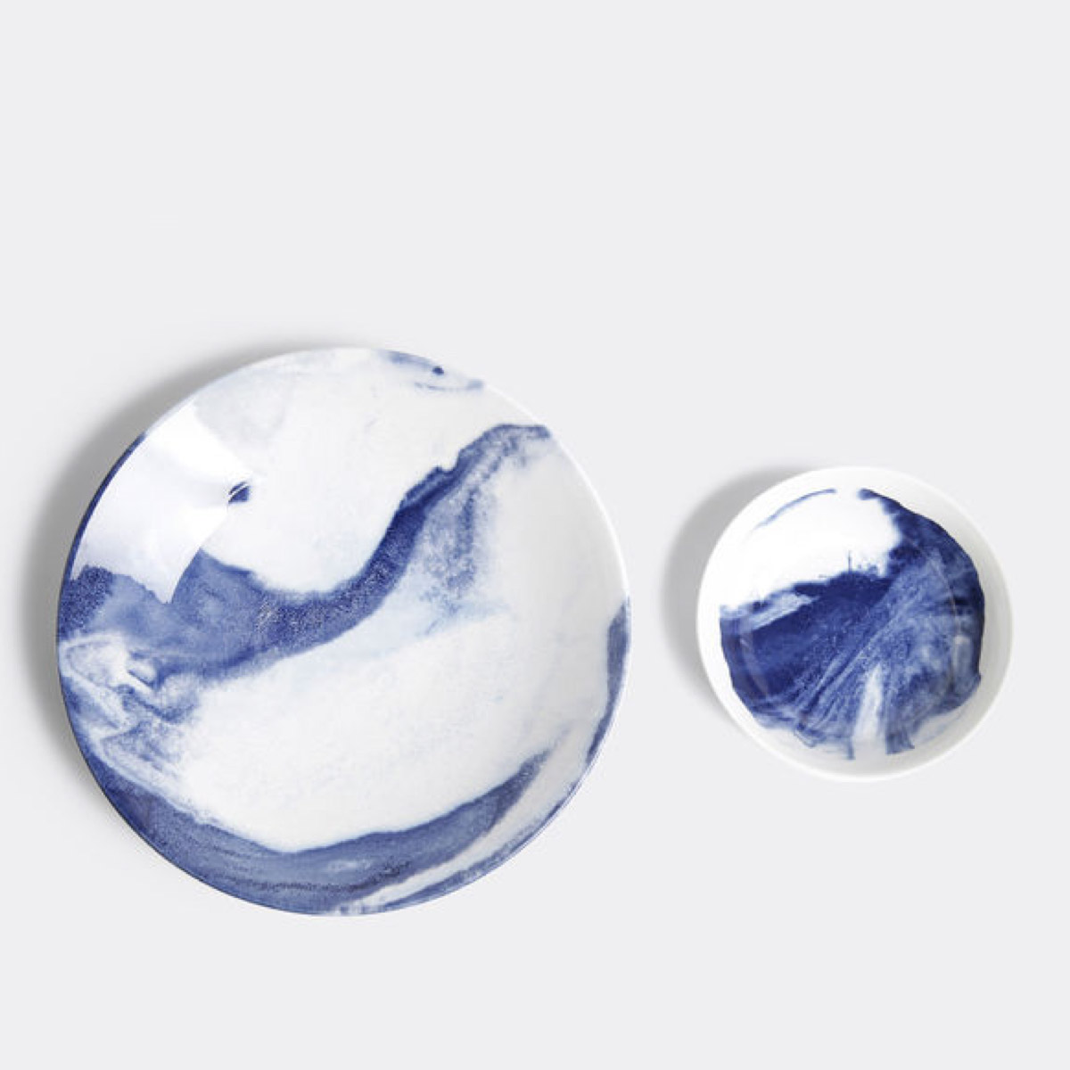 Indigo Storm Serving Bowl