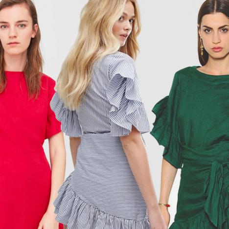 Ruffle Linen Dresses