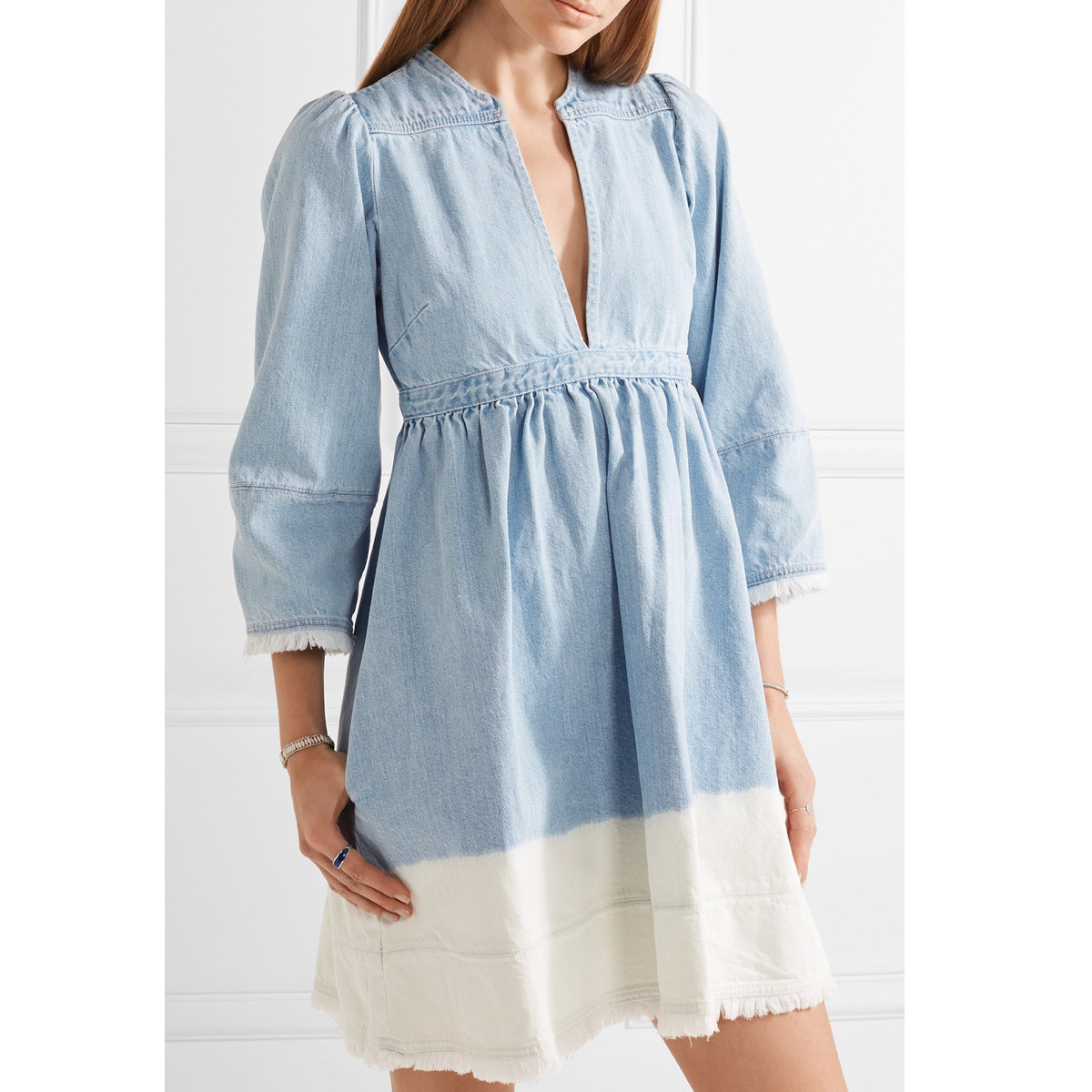 ulla johnson denim dress